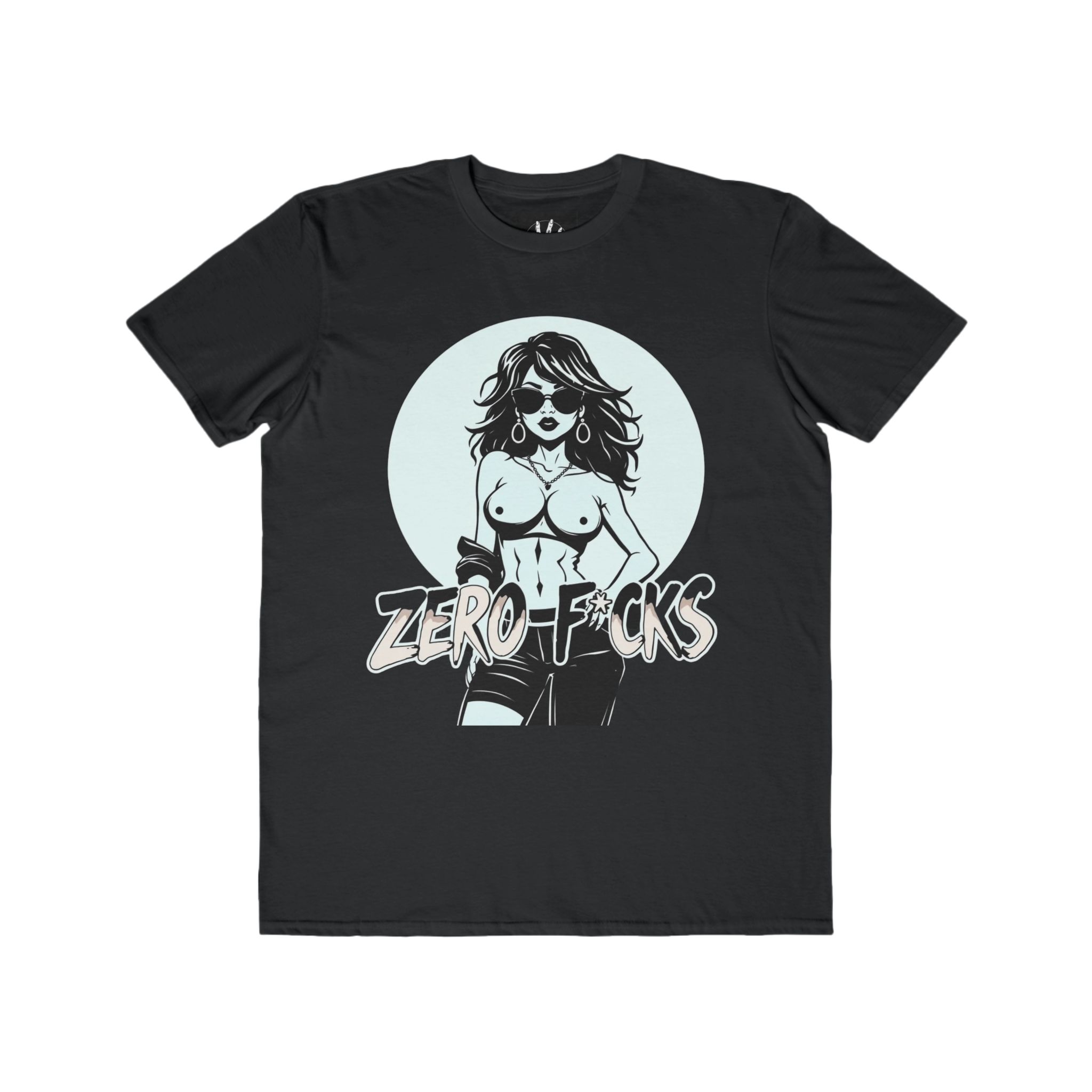 Zero F*cks Lightweight Fashion Tee for Bold Men